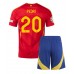 Maillot de foot Espagne Pedri Gonzalez #20 Domicile vêtements enfant Europe 2024 Manches Courtes (+ pantalon court)